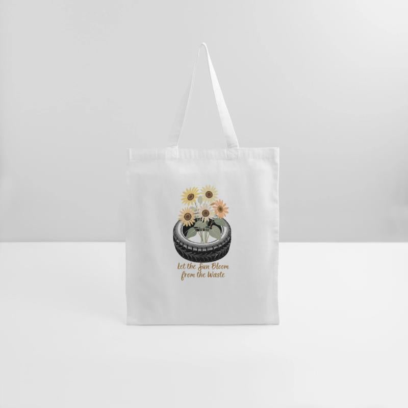 Sunflower Tire Eco Shirt Waste to Beauty Design