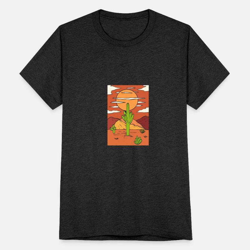 Sunset Cactus Nature Person Gift