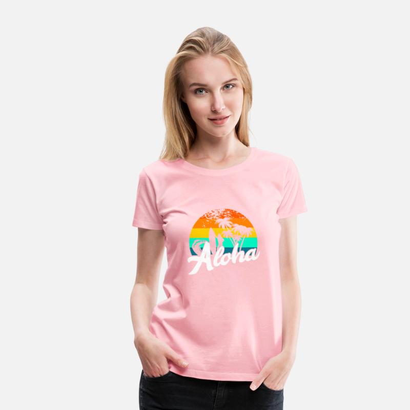 Surfing Hawaii Beach Retro Surfing Hawaiian Aloha