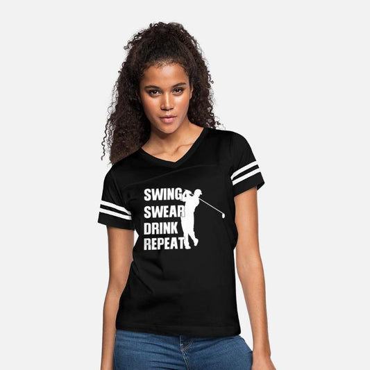 Swing Swear Drink Repeat Golf t shirt