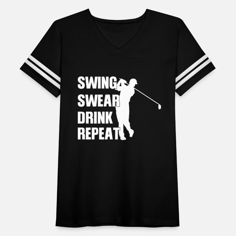 Swing Swear Drink Repeat Golf t shirt