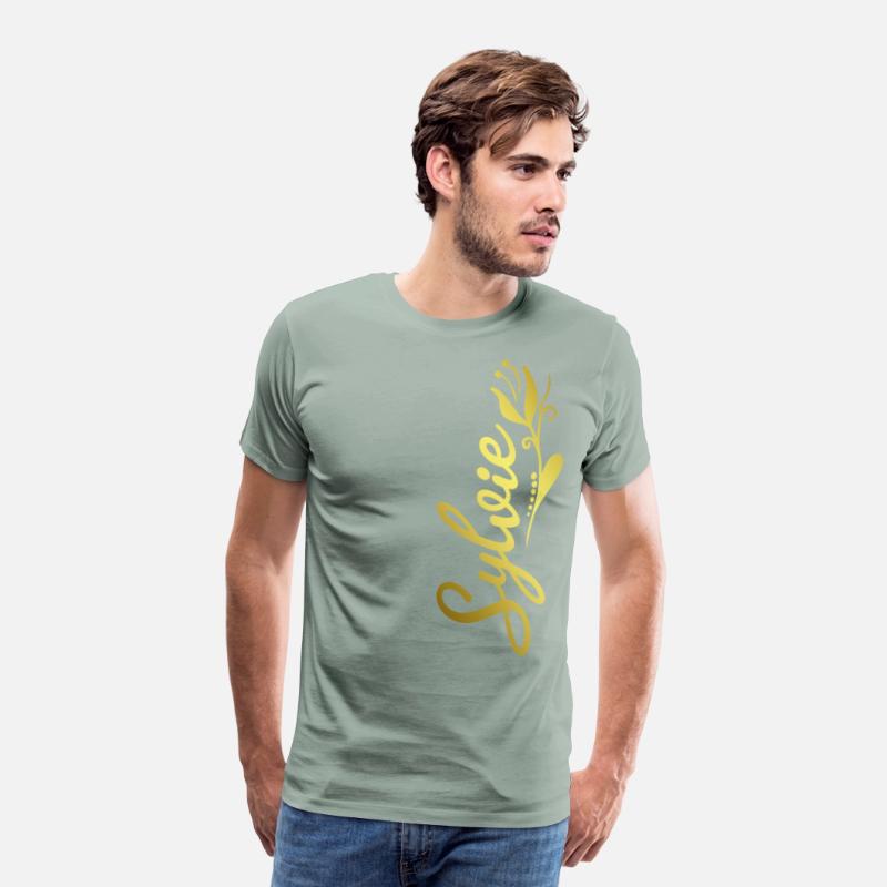 Sylvie Name Faux Gold Tulip Flourish