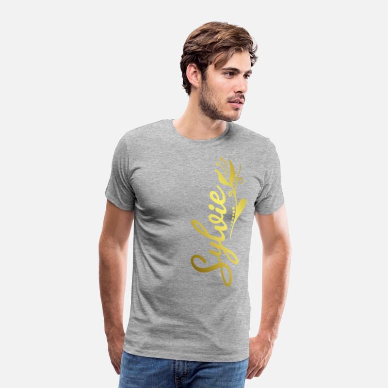 Sylvie Name Faux Gold Tulip Flourish