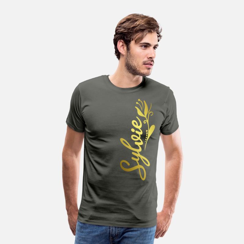 Sylvie Name Faux Gold Tulip Flourish
