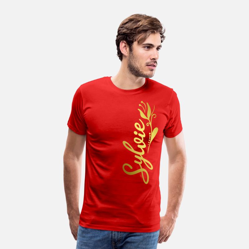 Sylvie Name Faux Gold Tulip Flourish