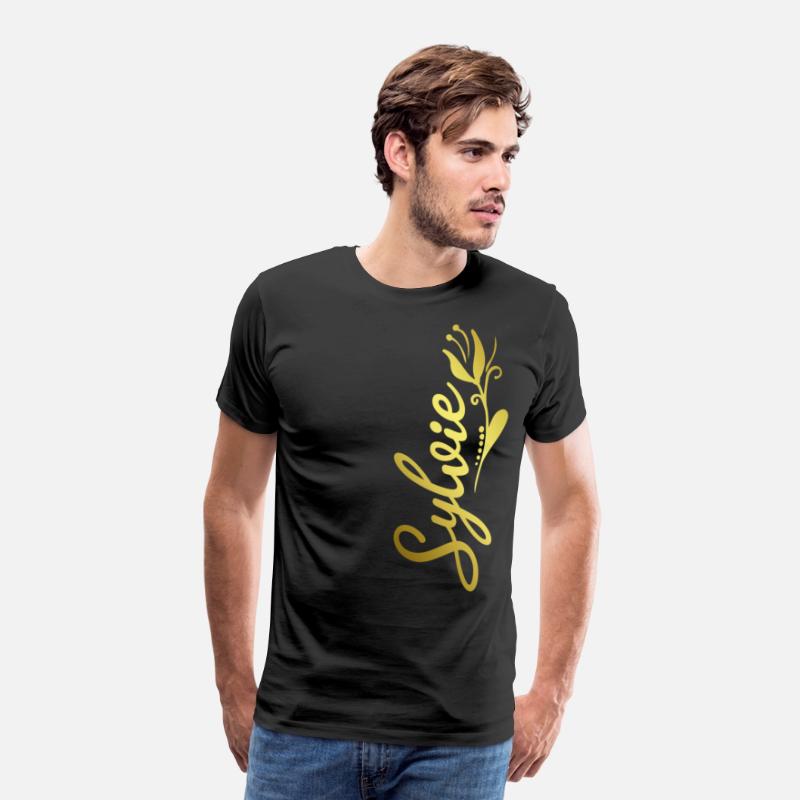 Sylvie Name Faux Gold Tulip Flourish