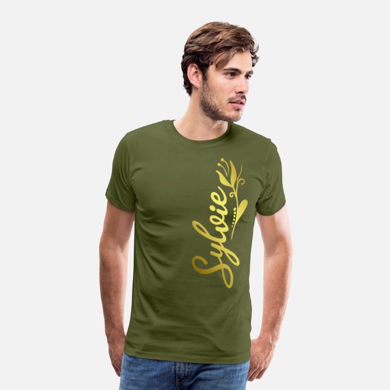Sylvie Name Faux Gold Tulip Flourish