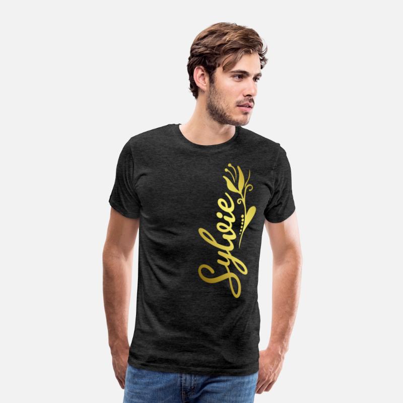 Sylvie Name Faux Gold Tulip Flourish