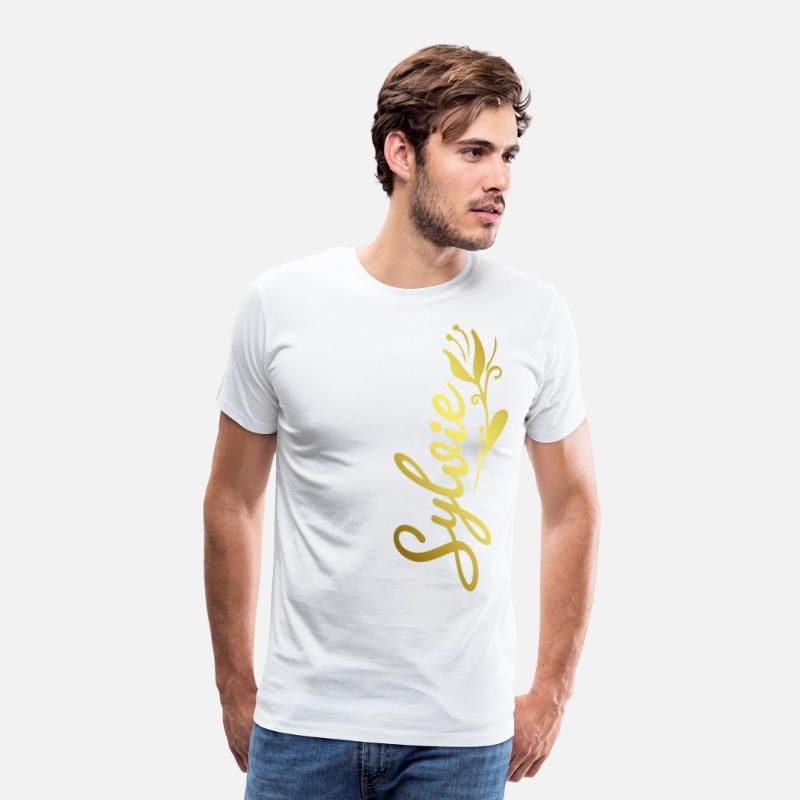 Sylvie Name Faux Gold Tulip Flourish