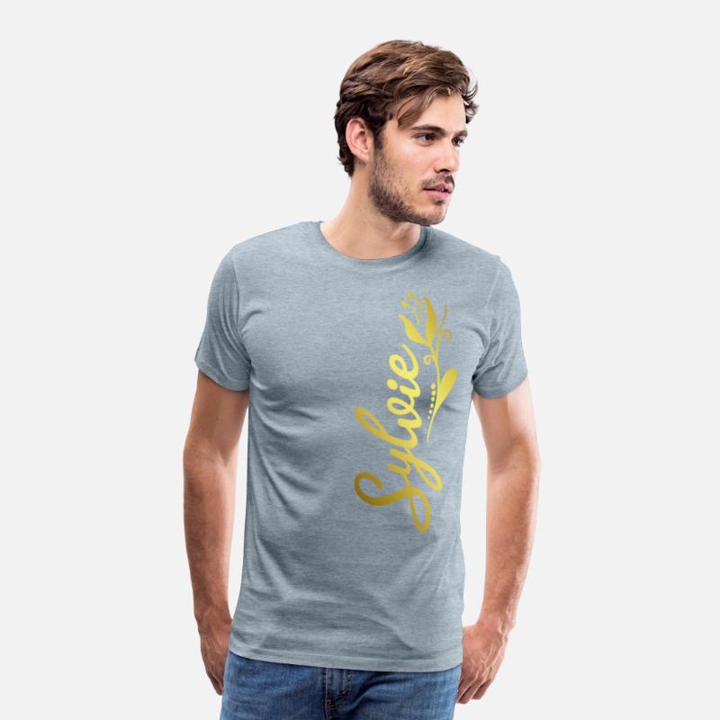 Sylvie Name Faux Gold Tulip Flourish