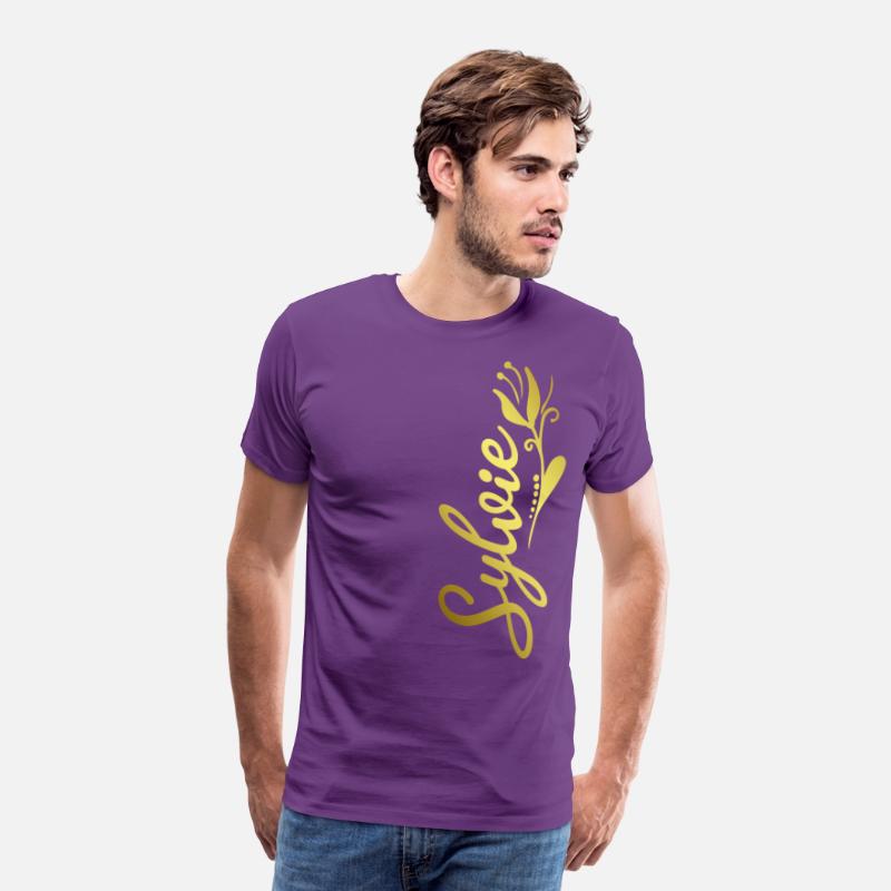 Sylvie Name Faux Gold Tulip Flourish