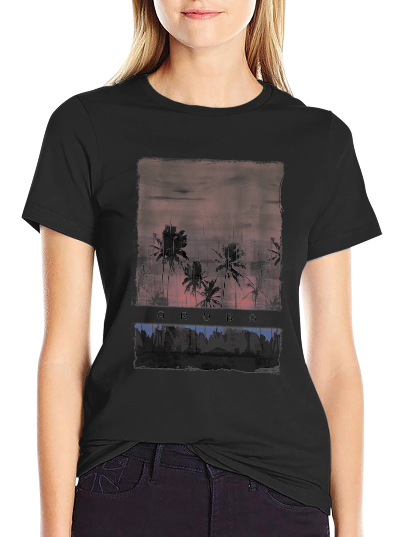 Aruba Palms Graphic Print T-Shirt