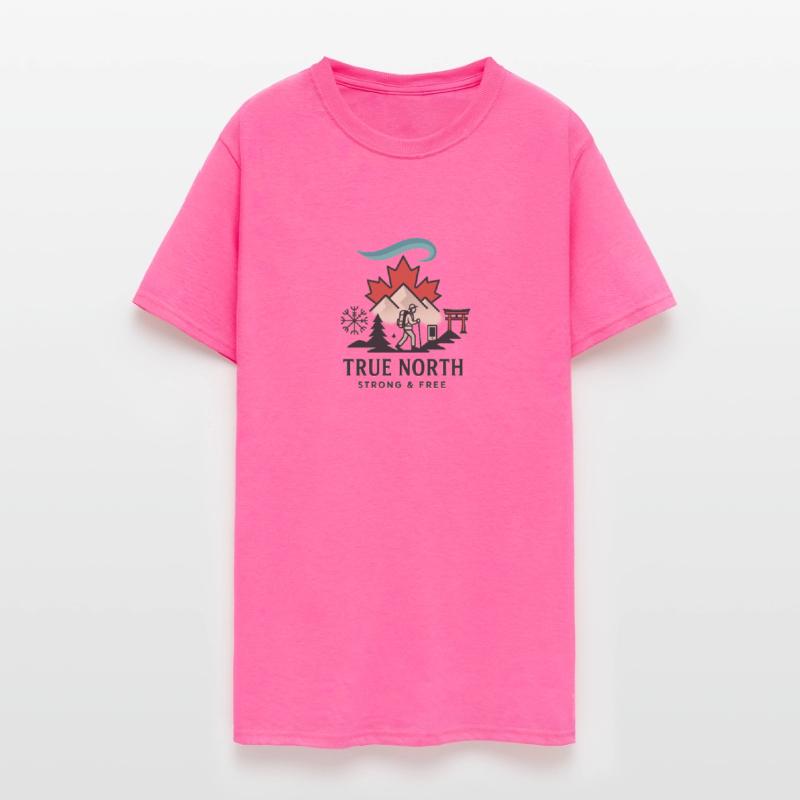 T-shirt True North – Strong & Free