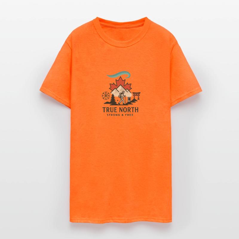 T-shirt True North – Strong & Free