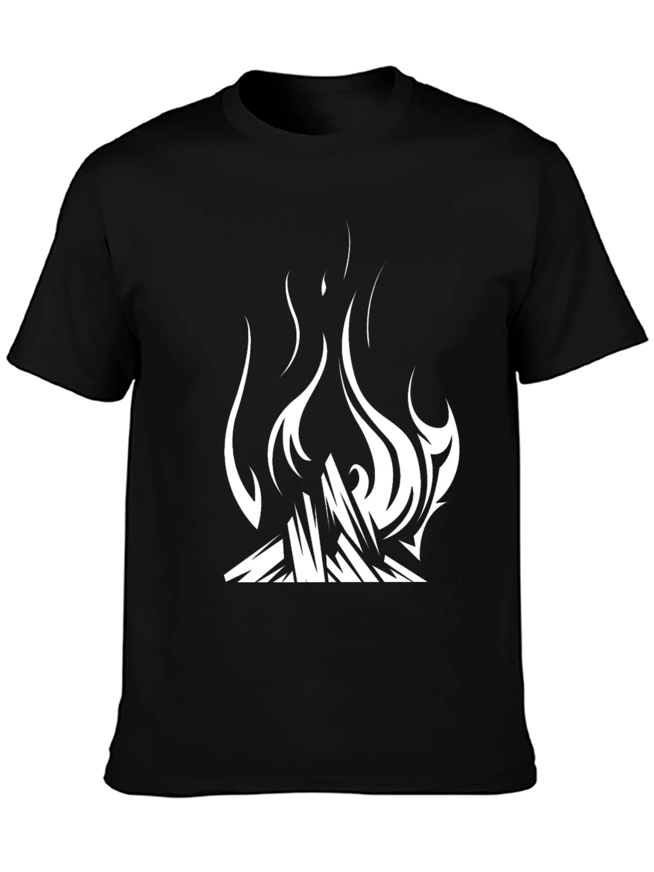 Fire Graphic Black T-Shirt