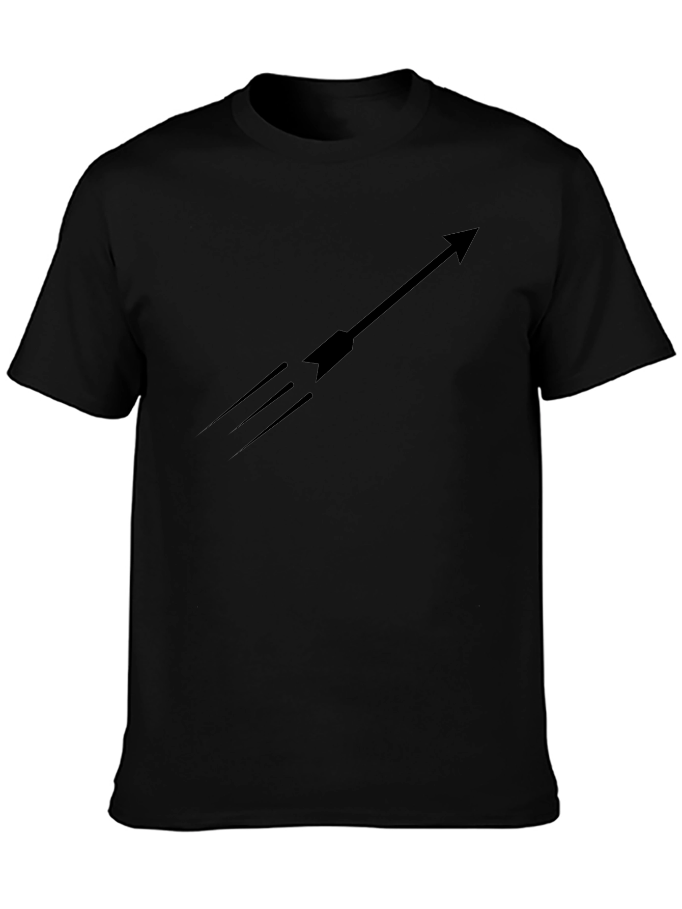 Black T-Shirt Arrow Graphic Tee