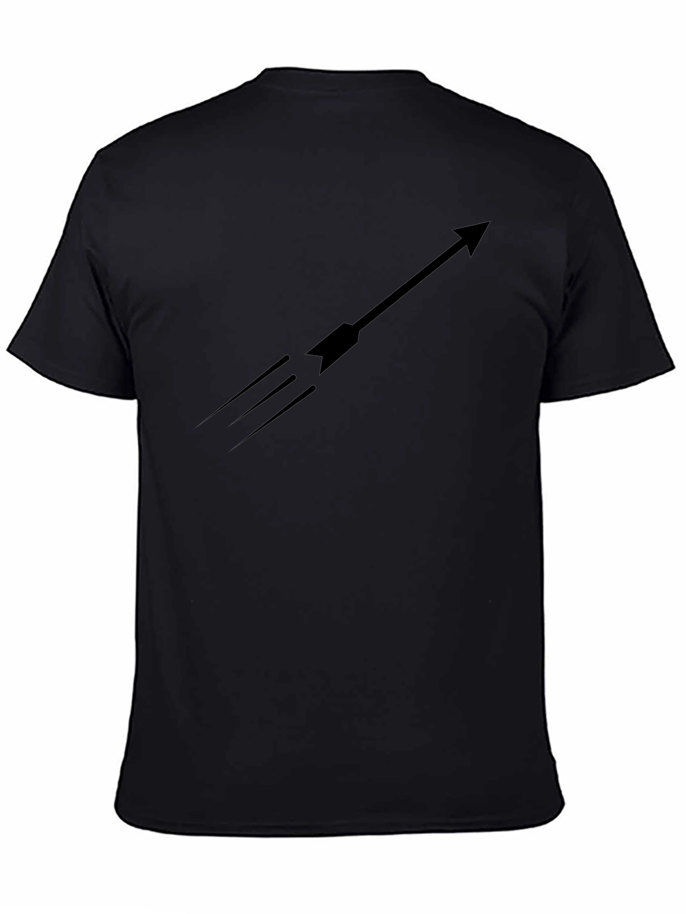 Black T-Shirt Arrow Graphic Tee