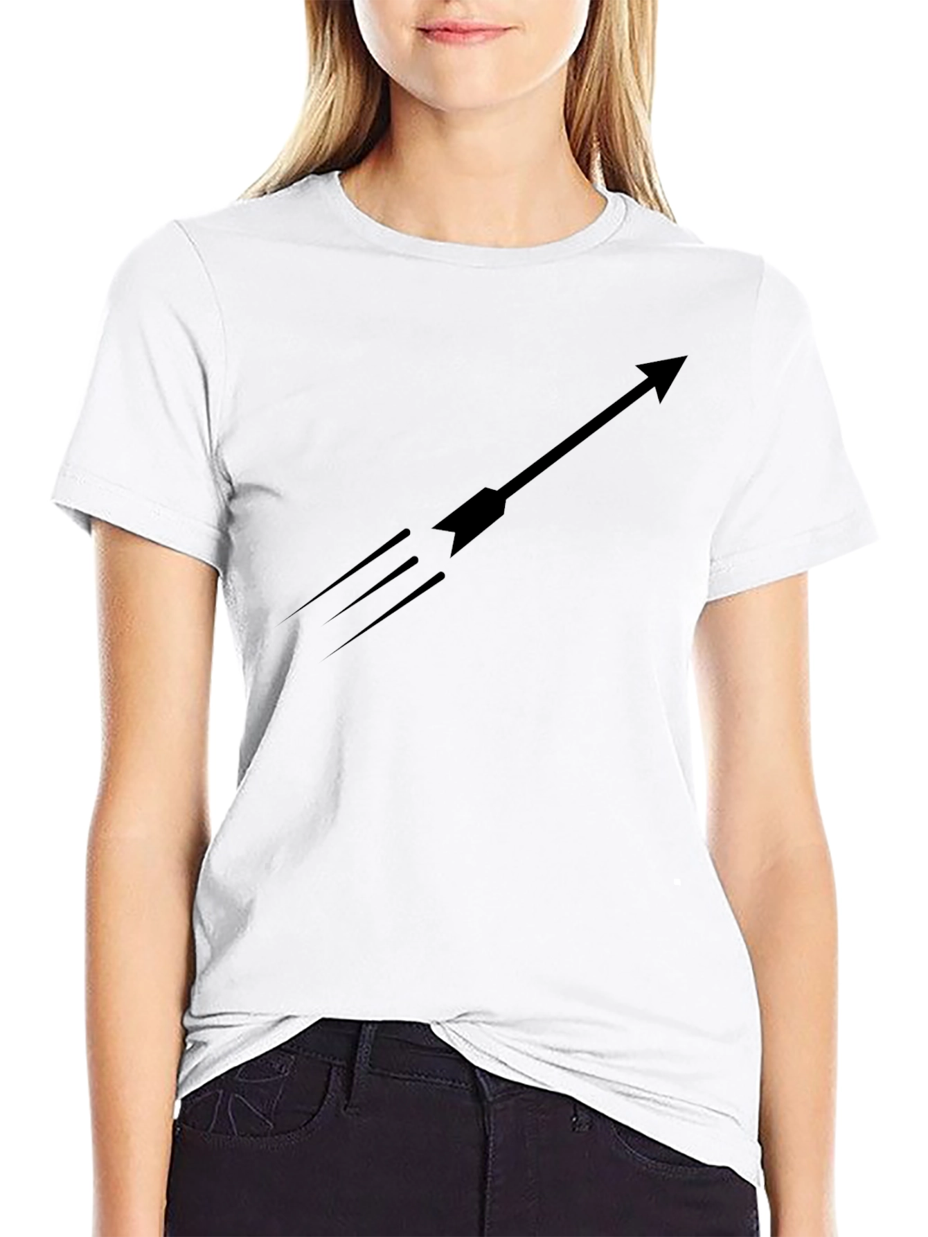 Black T-Shirt Arrow Graphic Tee