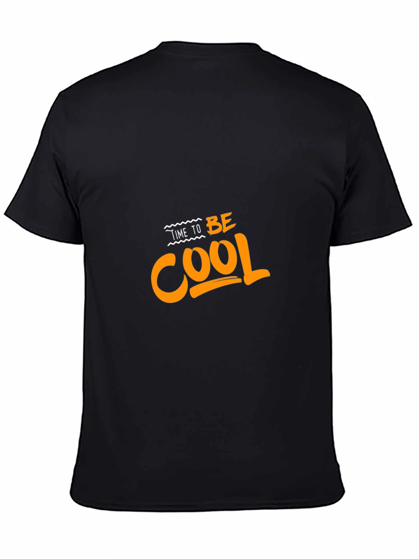Time To Be Cool Black Graphic Tee