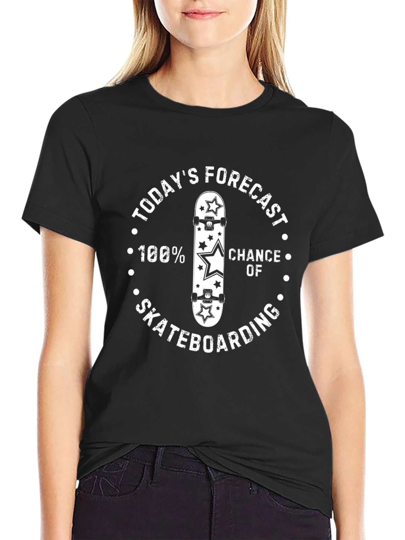 Skateboarding Forecast T-Shirt - 100% Chance