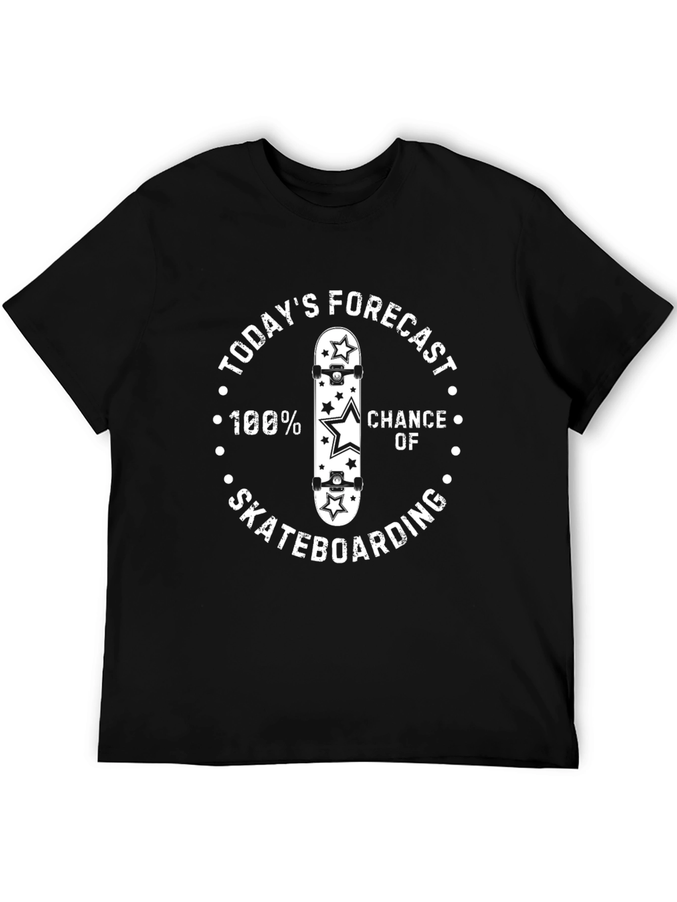 Skateboarding Forecast T-Shirt - 100% Chance