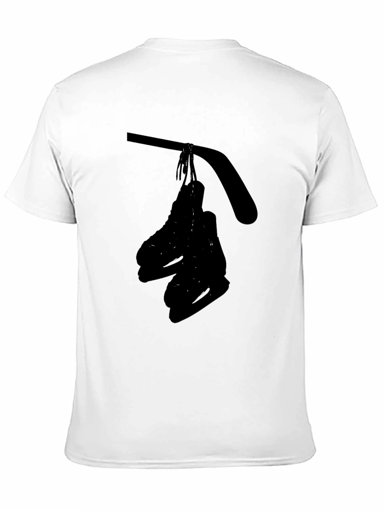Black Hockey Skates Graphic T-Shirt