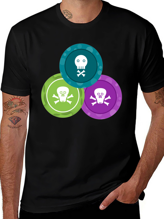 Skull & Crossbones T-Shirt - Graphic Print Tee