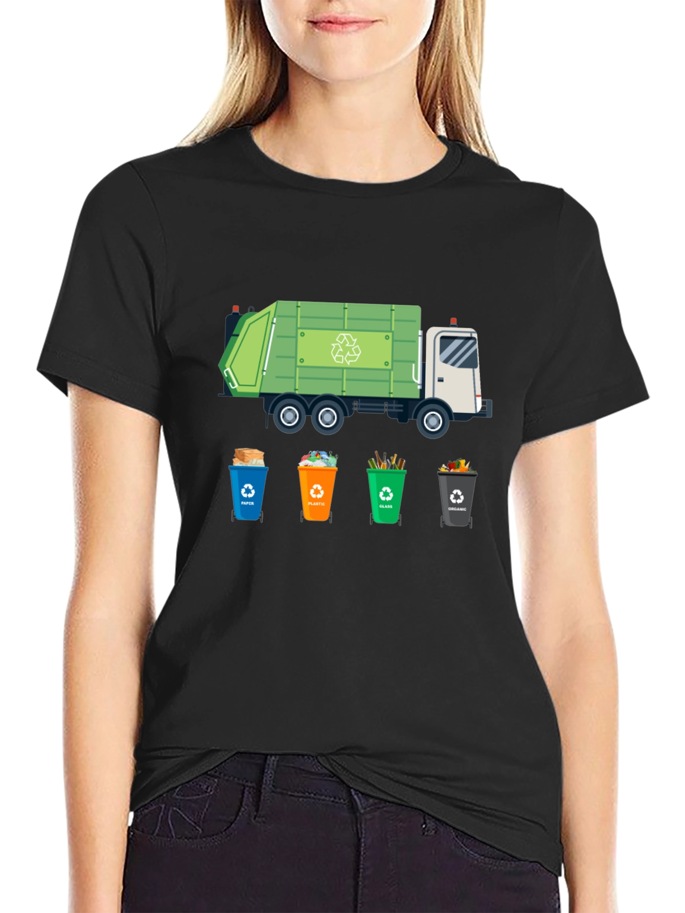 Recycle Truck T-Shirt - Eco-Friendly Design