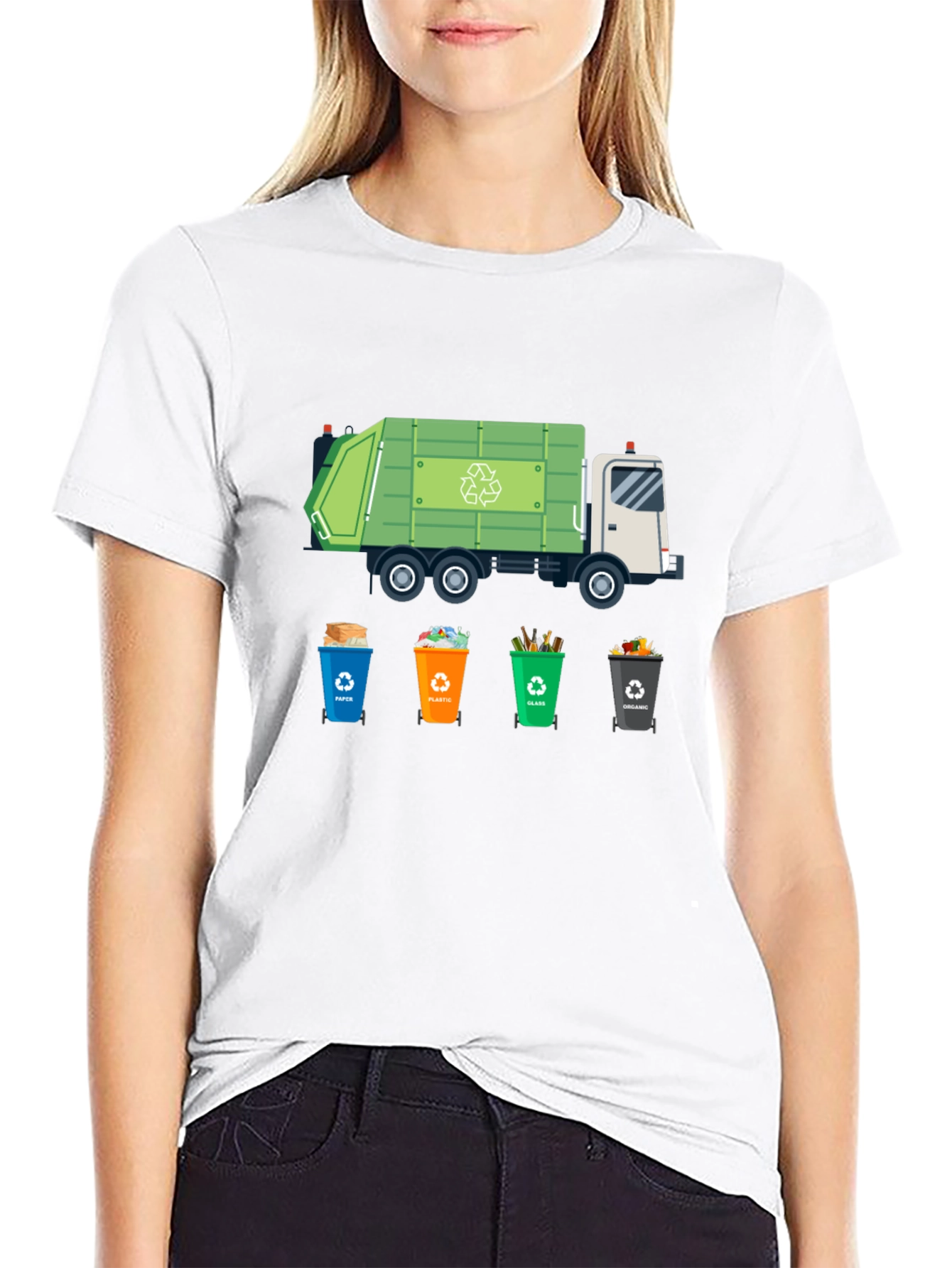 Recycle Truck T-Shirt - Eco-Friendly Design