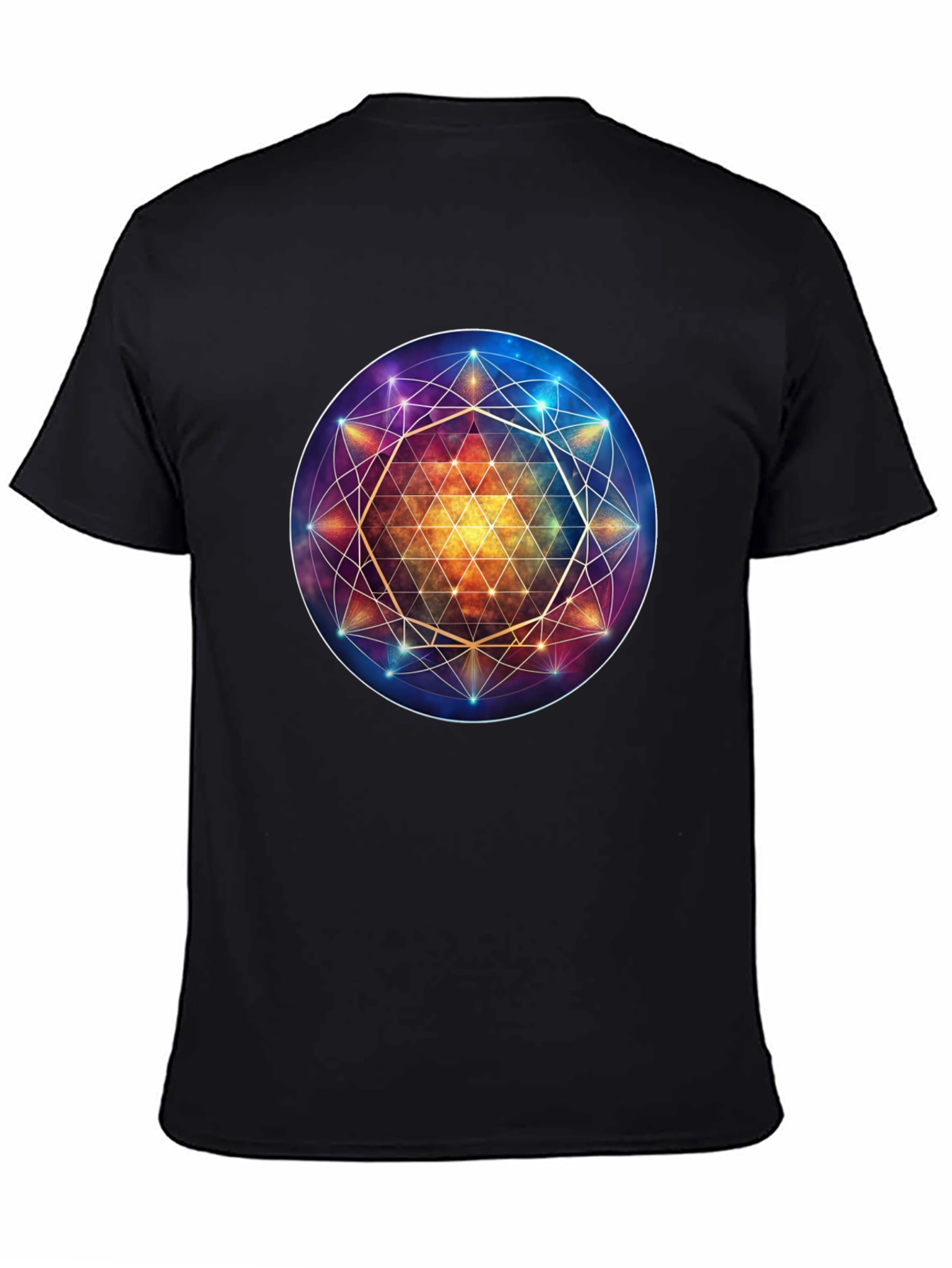 Metatrons Cube Graphic Tee - Sacred Geometry Design