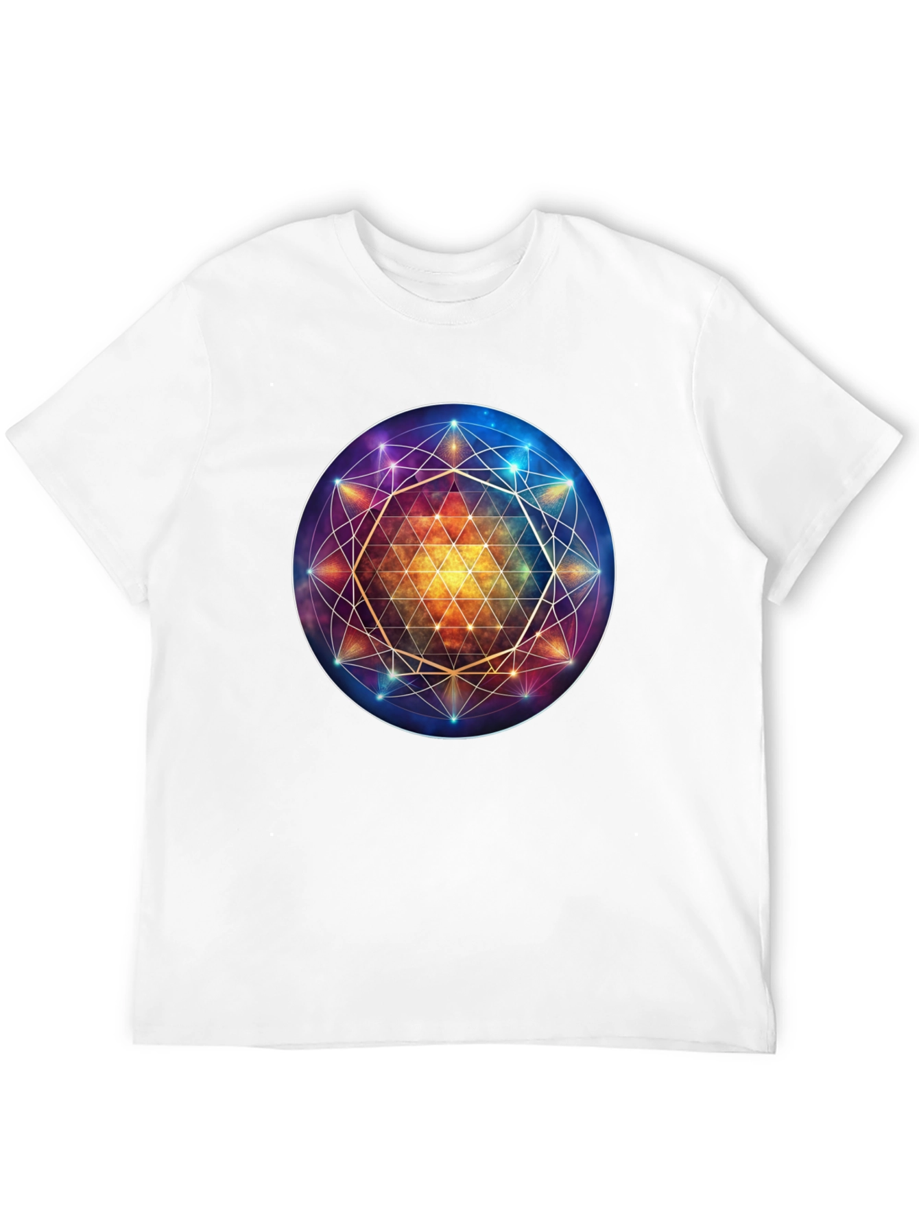 Metatrons Cube Graphic Tee - Sacred Geometry Design