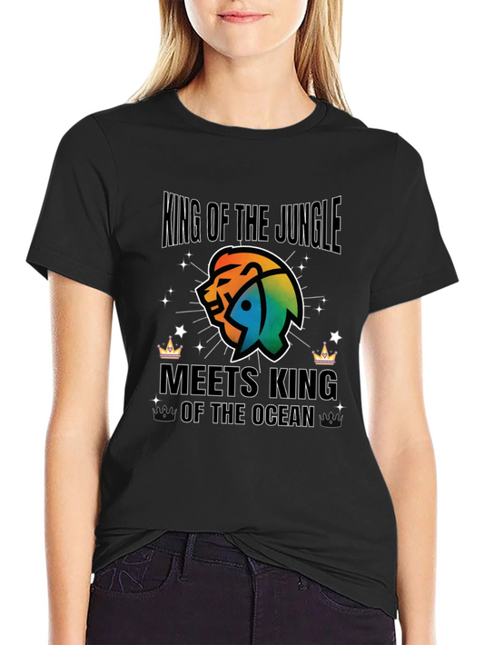 King of the Jungle Meets King of the Ocean T-Shirt