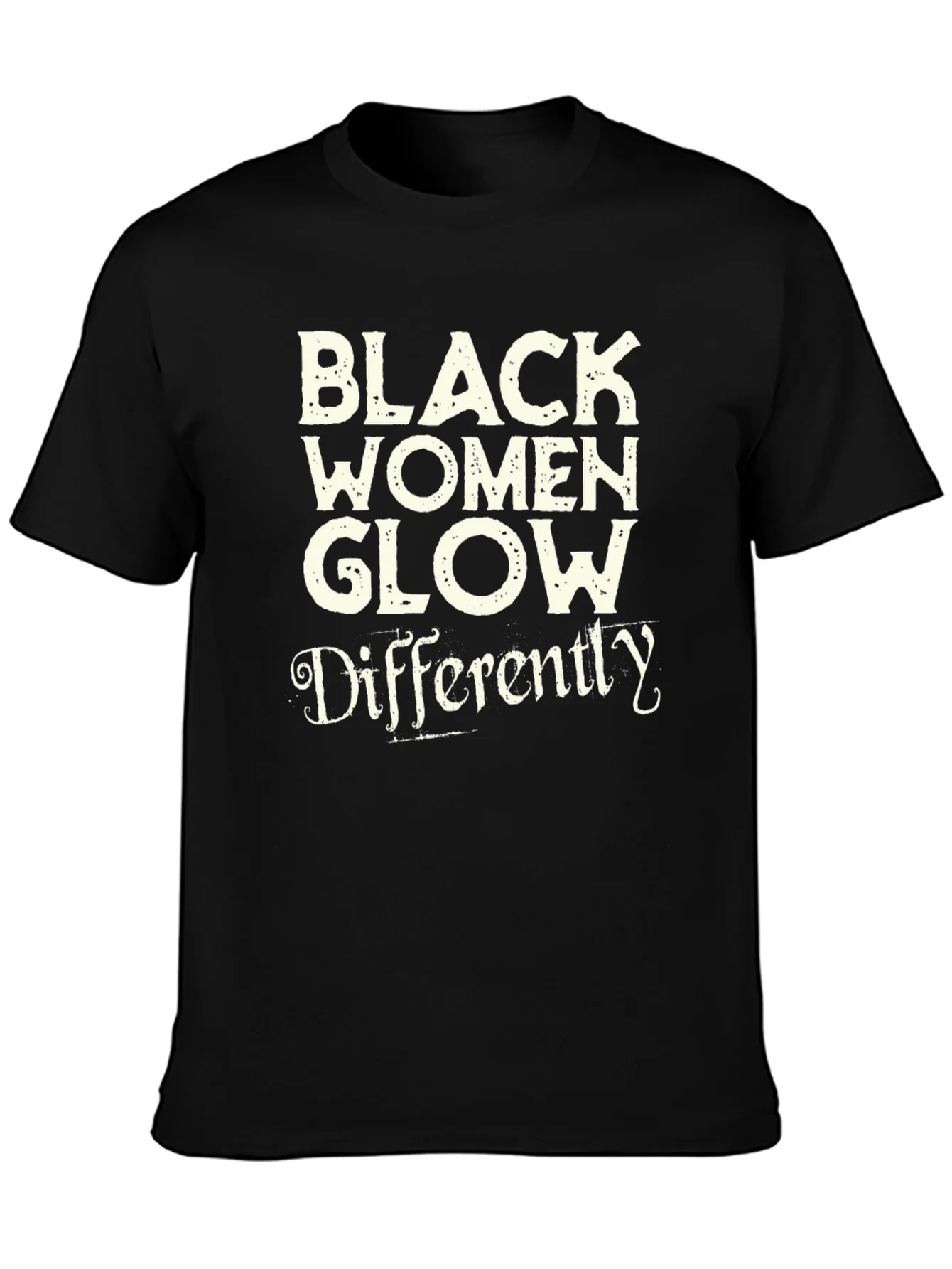 Black Women Glow Differently Graphic Tee