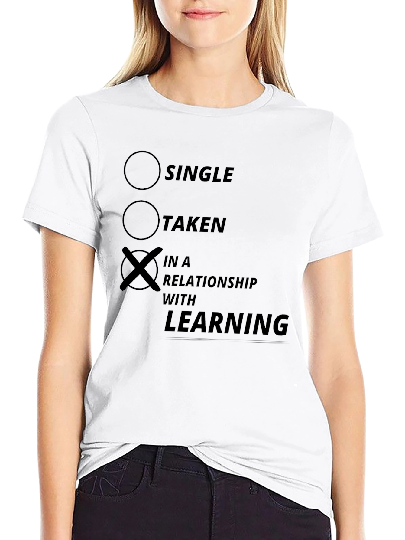 In a Relationship with Learning Funny T-Shirt