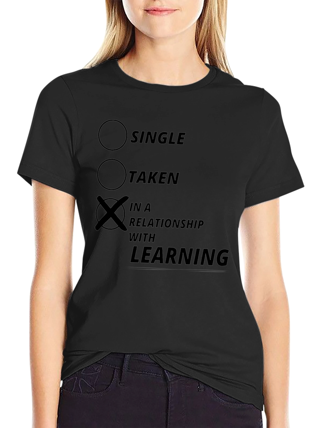 In a Relationship with Learning Funny T-Shirt