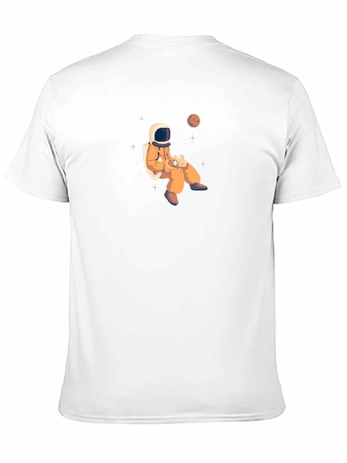 Astronaut in Space Black Graphic Tee