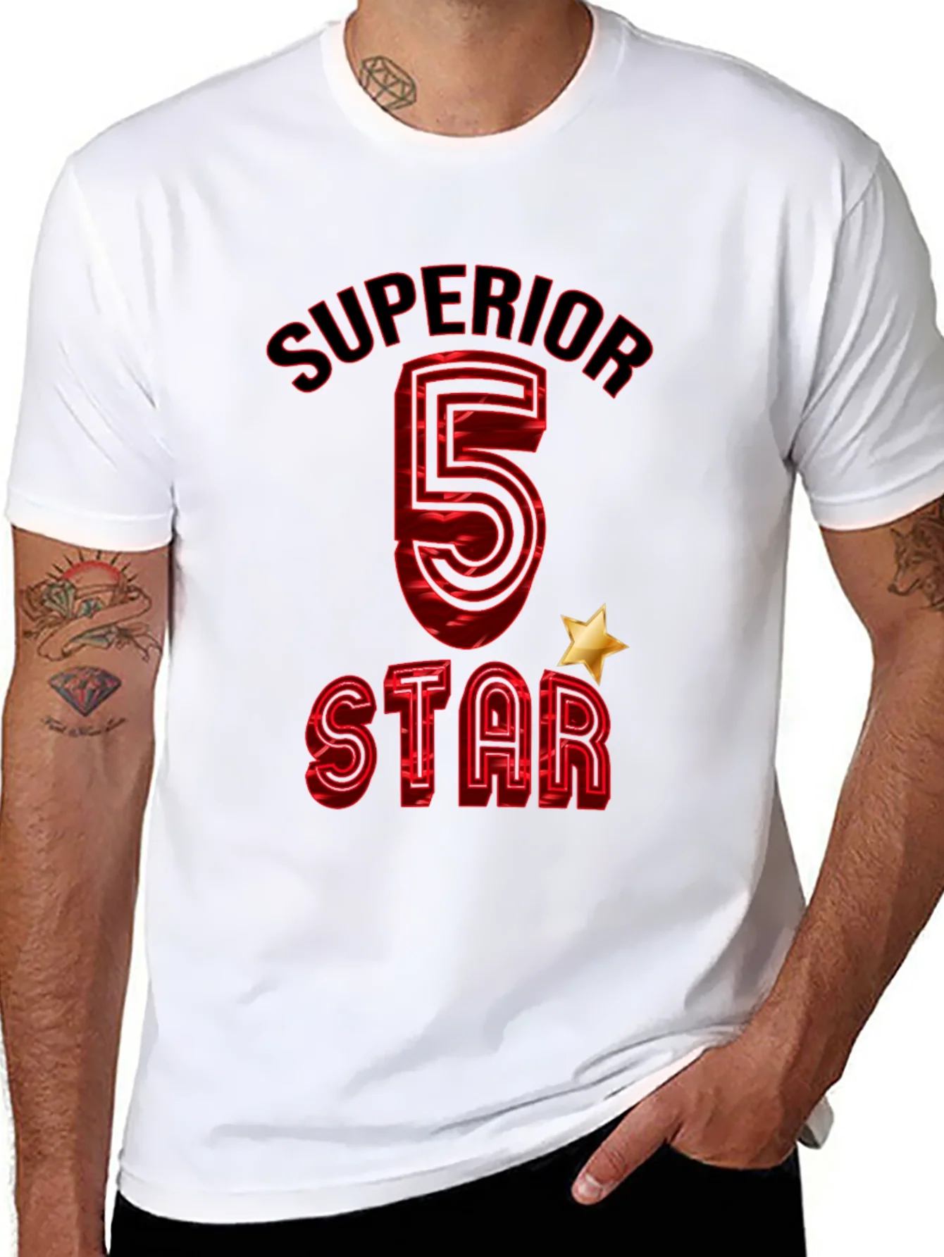 Superior 5 Star Graphic T-Shirt