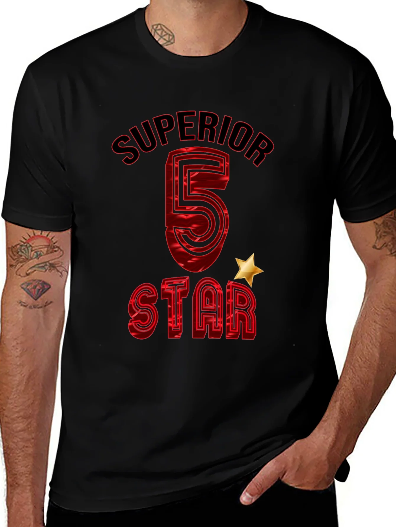 Superior 5 Star Graphic T-Shirt