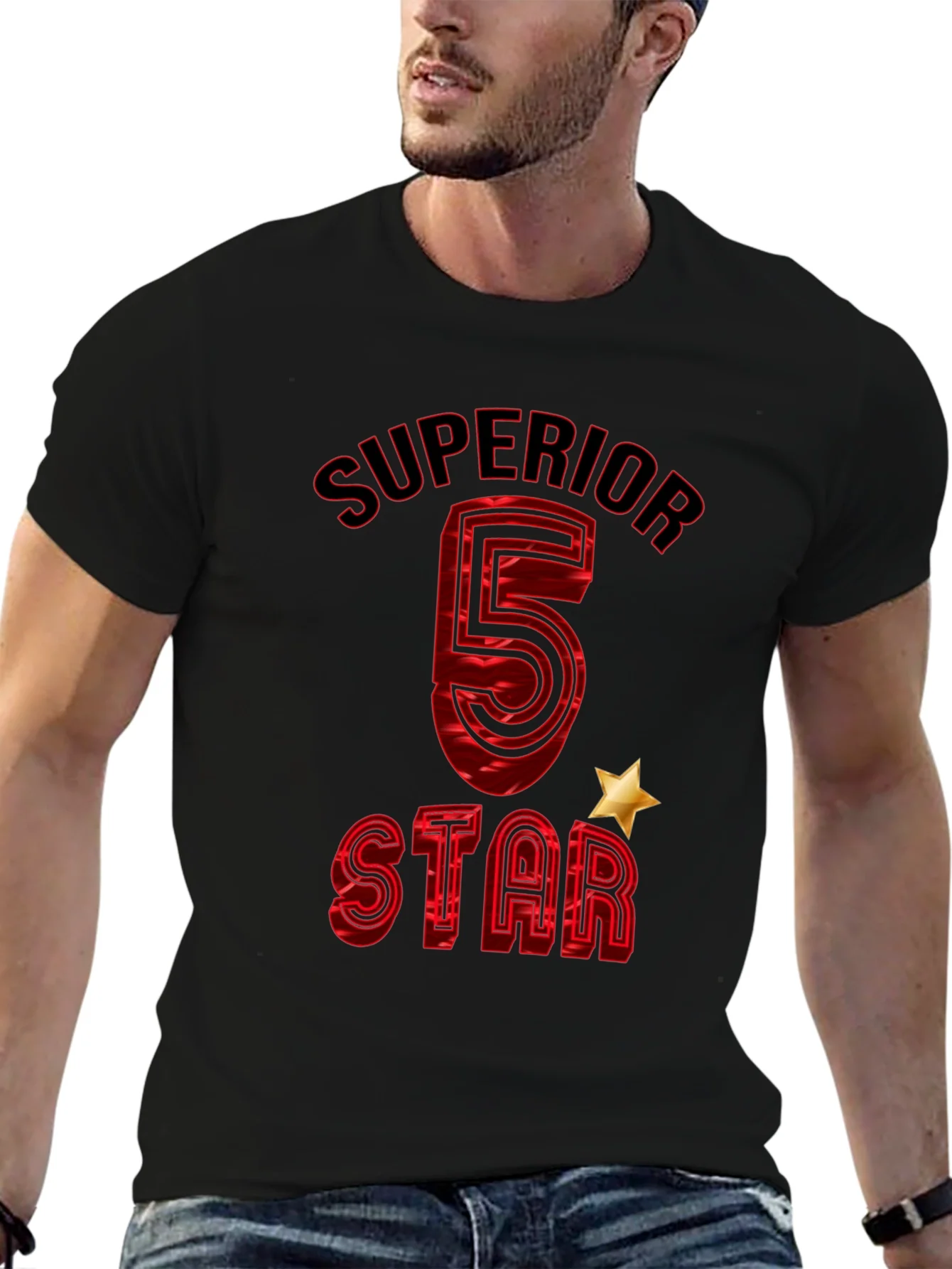 Superior 5 Star Graphic T-Shirt