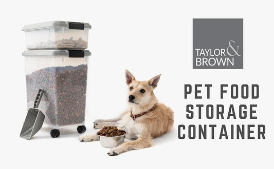 Taylor & Brown 3-Piece Airtight Pet Food Storage C - Latest Style