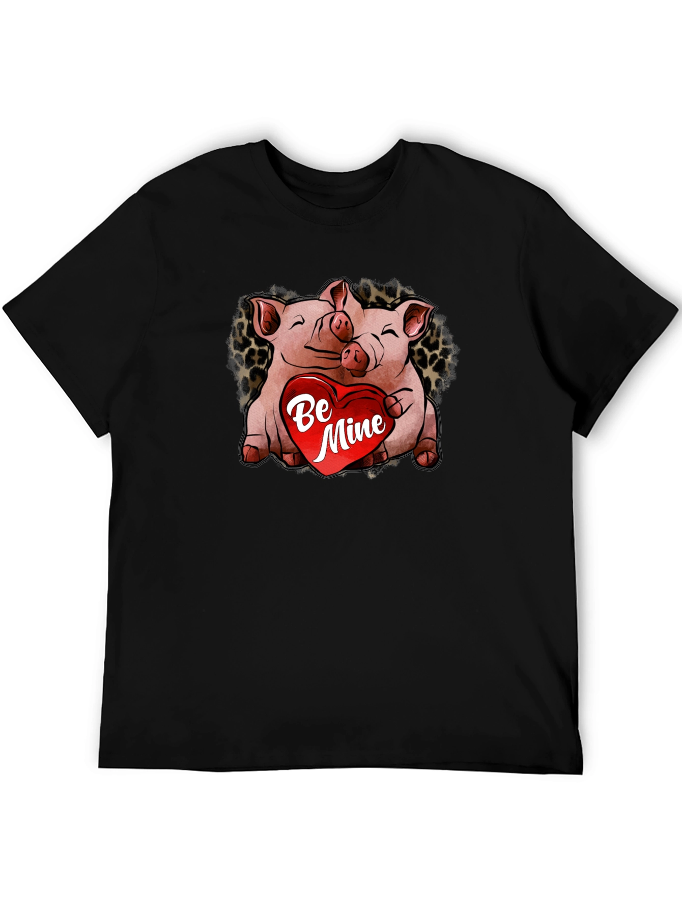 Cute Pig Valentines Day Graphic T-Shirt