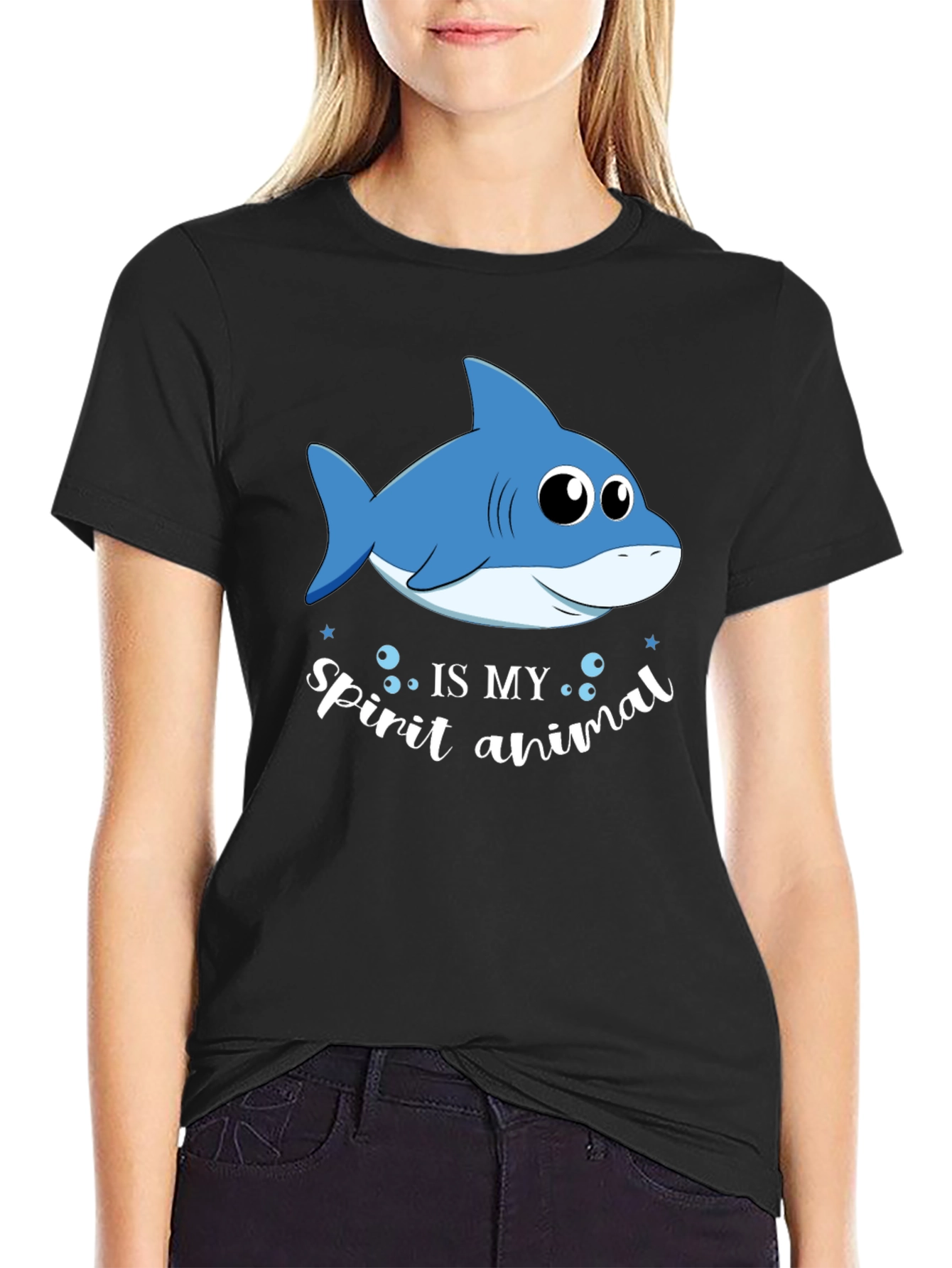 Shark Spirit Animal Graphic T-Shirt