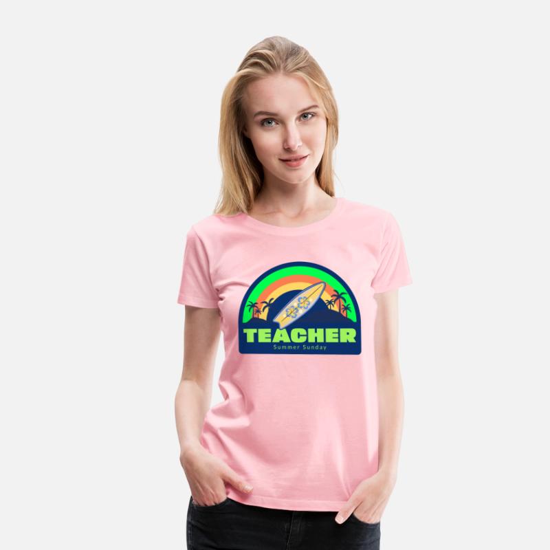 Teacher Summer Sunday Surfer T-shirt