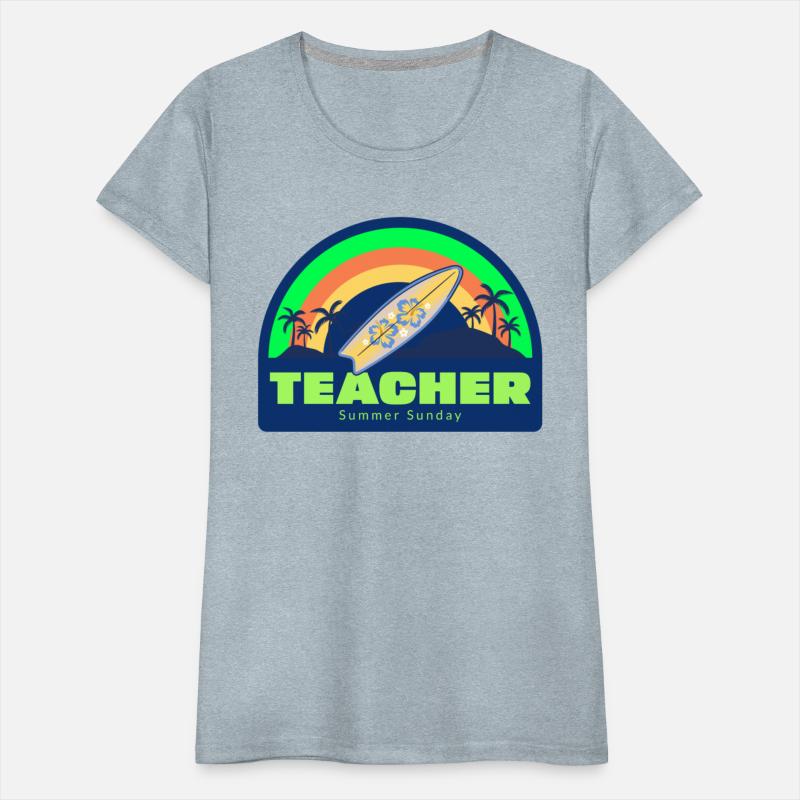 Teacher Summer Sunday Surfer T-shirt