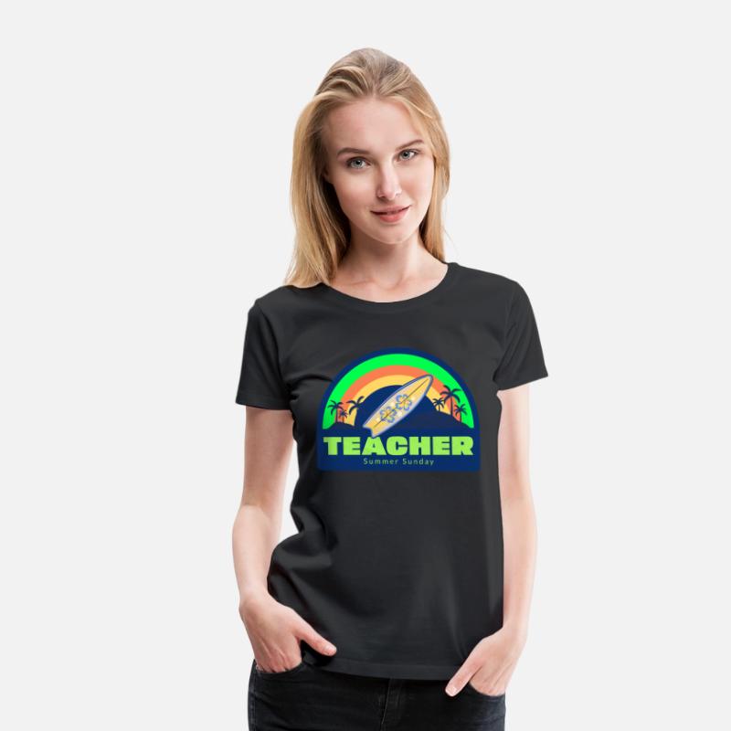 Teacher Summer Sunday Surfer T-shirt