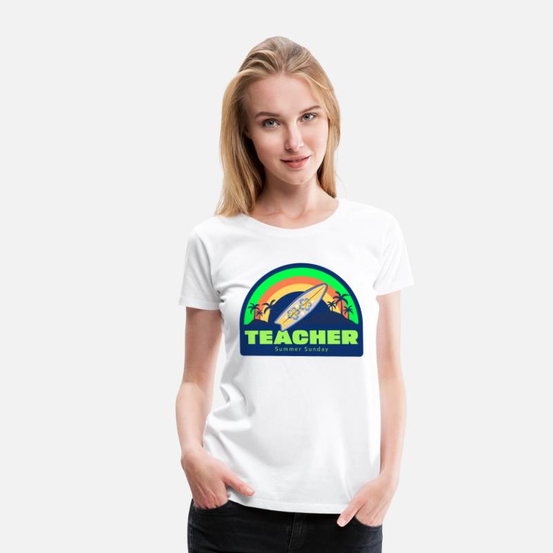Teacher Summer Sunday Surfer T-shirt