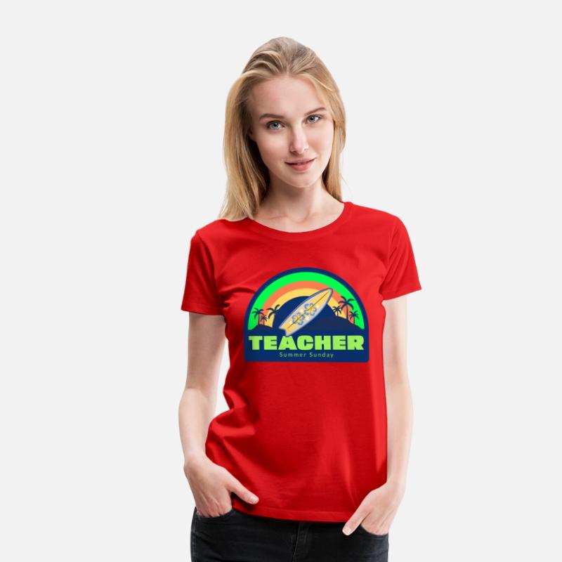 Teacher Summer Sunday Surfer T-shirt