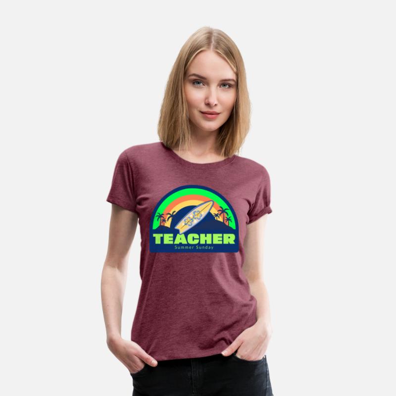 Teacher Summer Sunday Surfer T-shirt