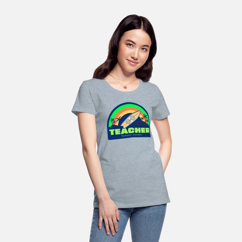 Teacher Summer Sunday Surfer T-shirt