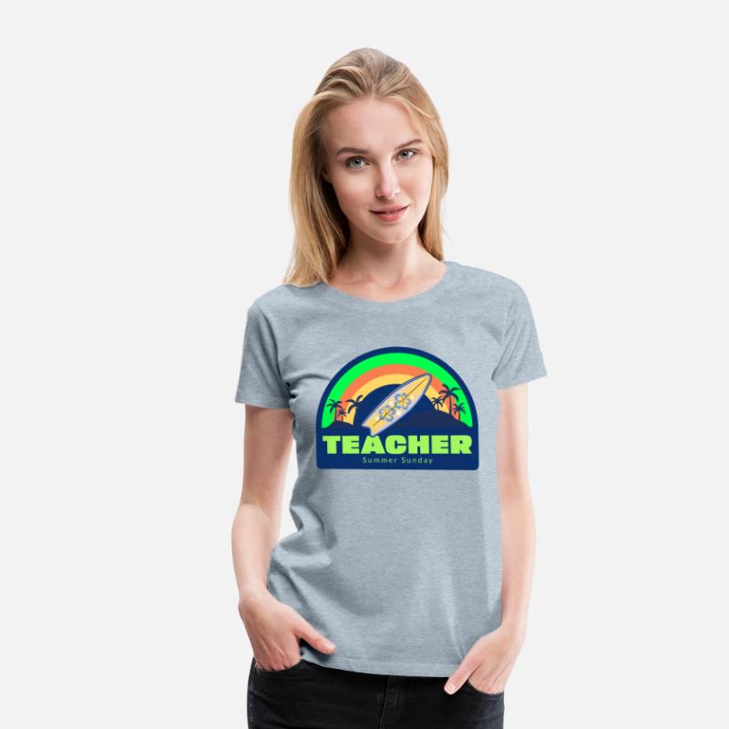 Teacher Summer Sunday Surfer T-shirt